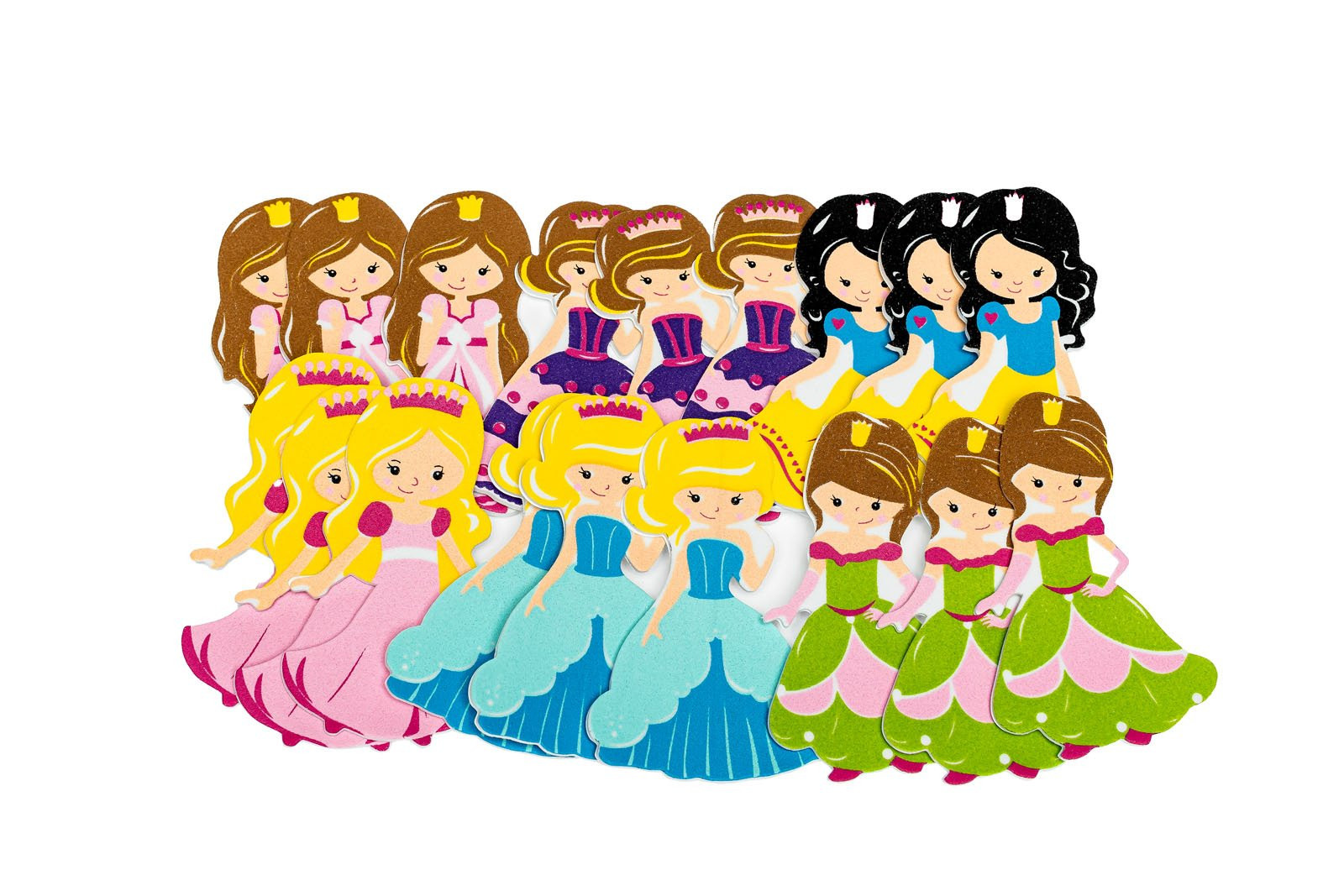 Naklejki z pianki PVC39 Księżniczki Brewis